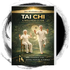 Daily 10-Minute Tai Chi Health Book, International Standing & Seated Posture Lessons, Beginner Home Fitness Guide, Traditional Tai Chi Tutorial, Relieve stress, improve posture, Posture Improvement, global wellness practice, easy to stay healthy