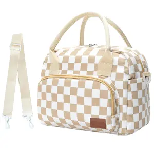 1L Black Insulated Lunch Bag Multi-Purpose Cooler Tote Leakproof Waterproof for Travel Picnic and Office Use