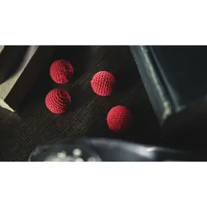 TCC Crochet Ball Set (Red) - Includes 3 Crochet Balls for Crafting and Creative Projects