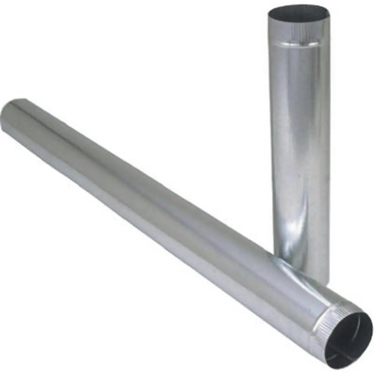 Imperial Manufacturing Galvanized Furnace Pipe - 6 in x 24 in, 30 GA, Pack of 10