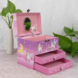 Musical Jewelry Box，Organize，Gift for Girls Children Girlfriend Mom，Room Decor，Unicorn，Birthday，Valentine's Day, Thanksgiving, Halloween，Christmas
