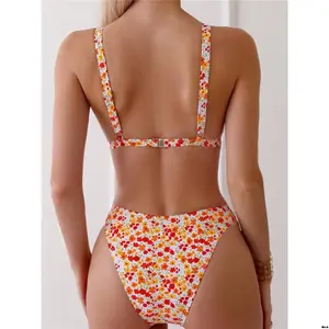 New Year Outfit Bikini Triangle Floral Ditsy Beach Summer Mod Swim SHEIN