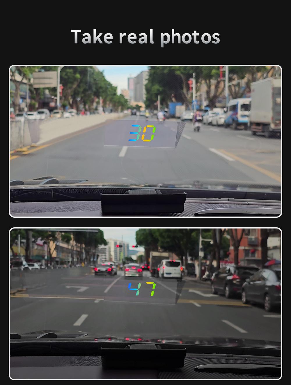 2026 New HUD Head Up Display GPS Speedometer Car Digital MPH Speed Monitor