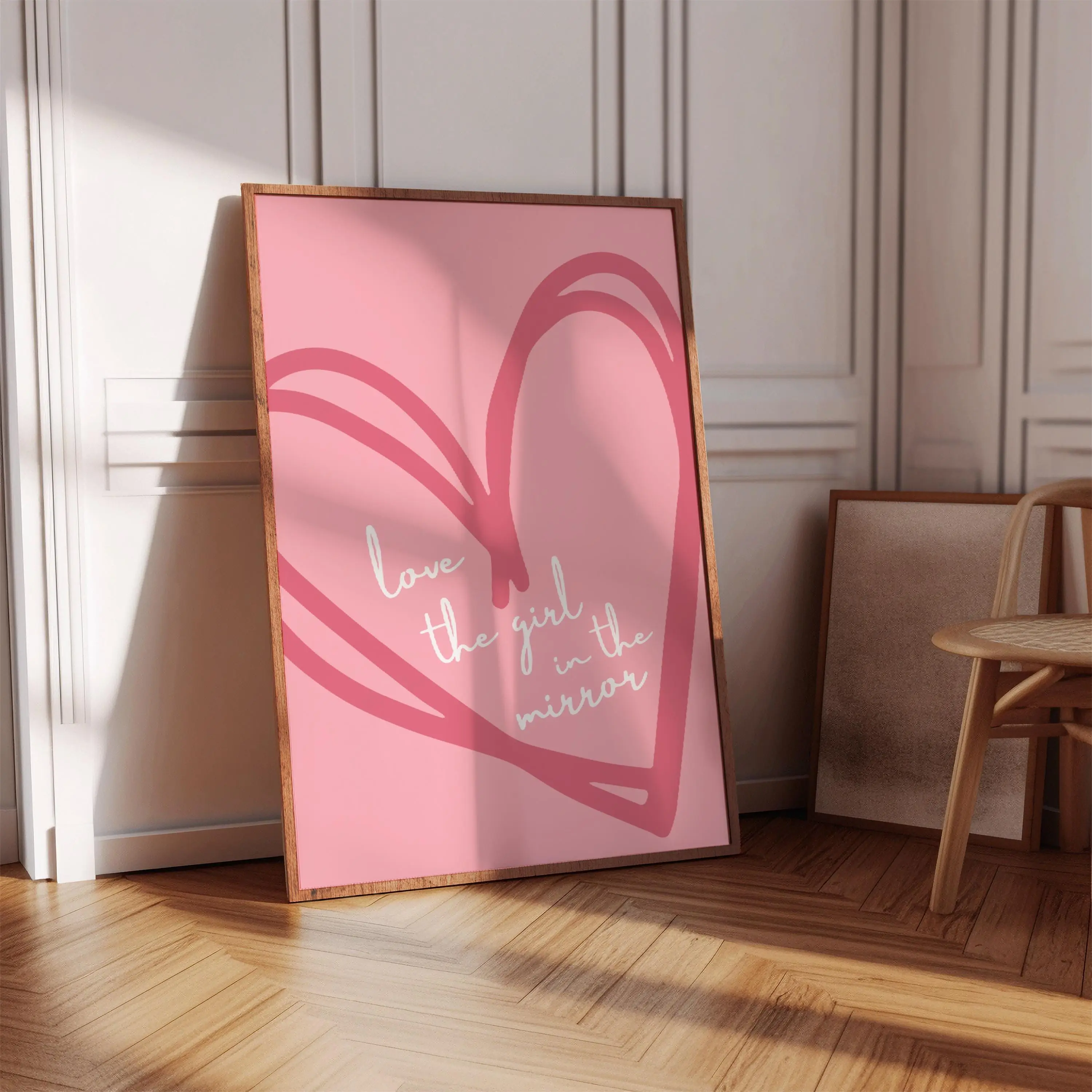 Girl In The Mirror Megan Moroney Poster No Frame, Pink Coastal Cowgirl Print, Girly Western Wall Art, Positive Affirmation Art, Cute Trendy Aesthetic