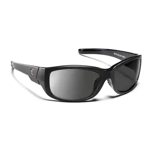 7eye by Panoptx Dillon Matte Black Frame with Sharp View Gray Sunglass