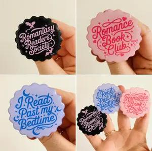 (3 Options) Romance Book Club MagSafe Phone Grip, Romantic Phone Holder, Cute Book Lover Kindle Grip, Cartoon Characters Grip Holder, Gifts For Girls Boys