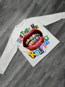 Unisex Graphic Long Sleeve T-Shirt, Casual Fashion Comfortable Simple Design, Fitted Style for All Seasons