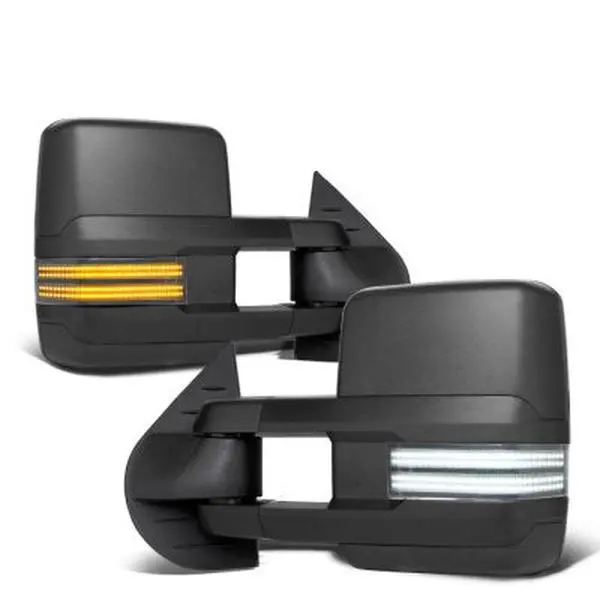 Chevy Silverado 2007-2013 Tow Mirrors Switchback LED DRL Sequential Signal