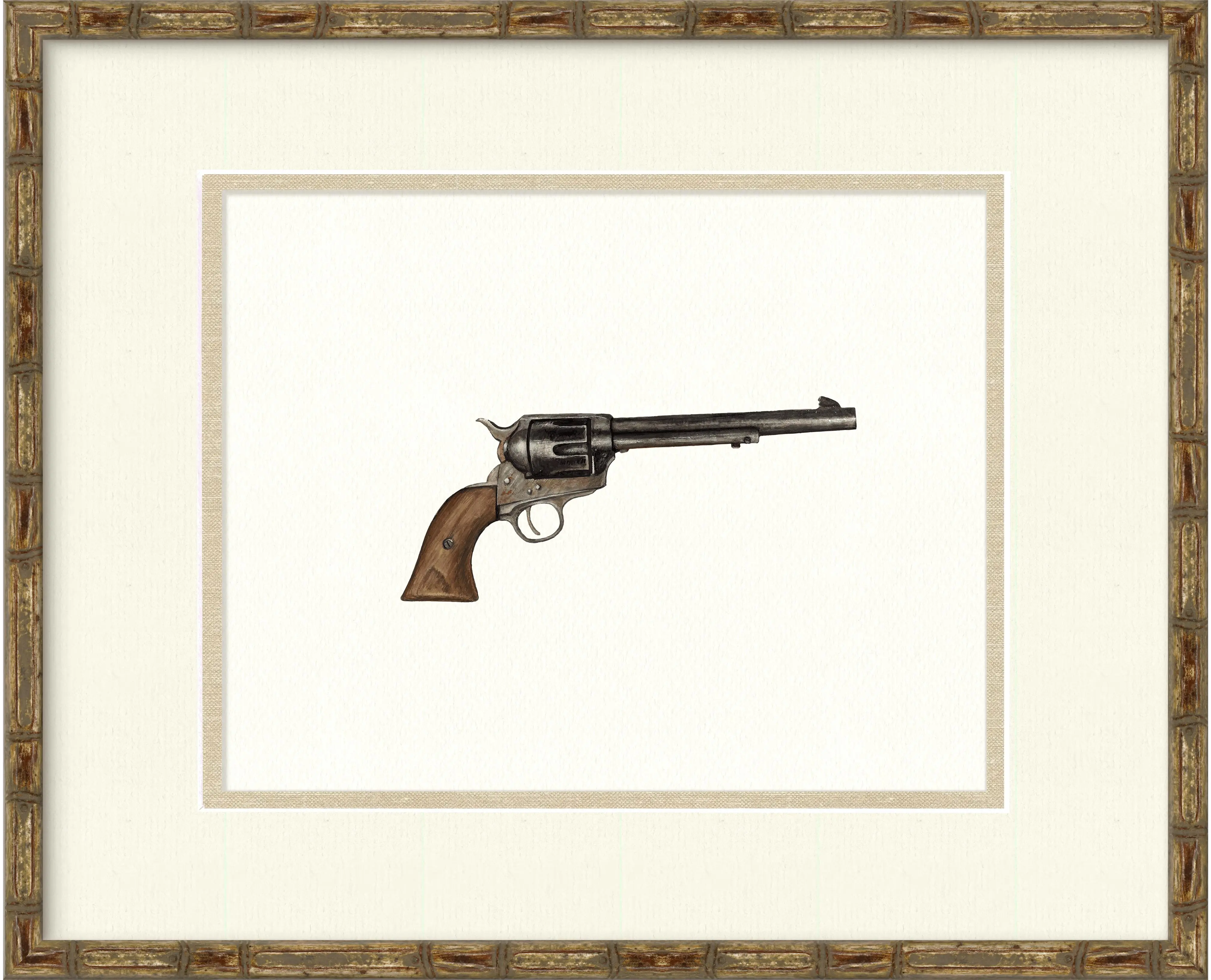 Antique Gun Illustrations -  Colt 1860 Army Revolver