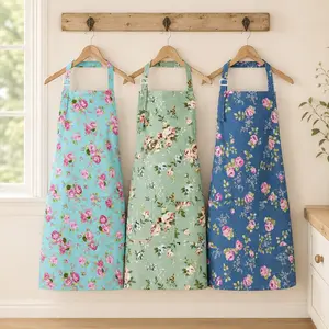 Cooking Aprons for Women, Cute Kitchen Floral Apron for Baking, Women Gifts for Birthday
