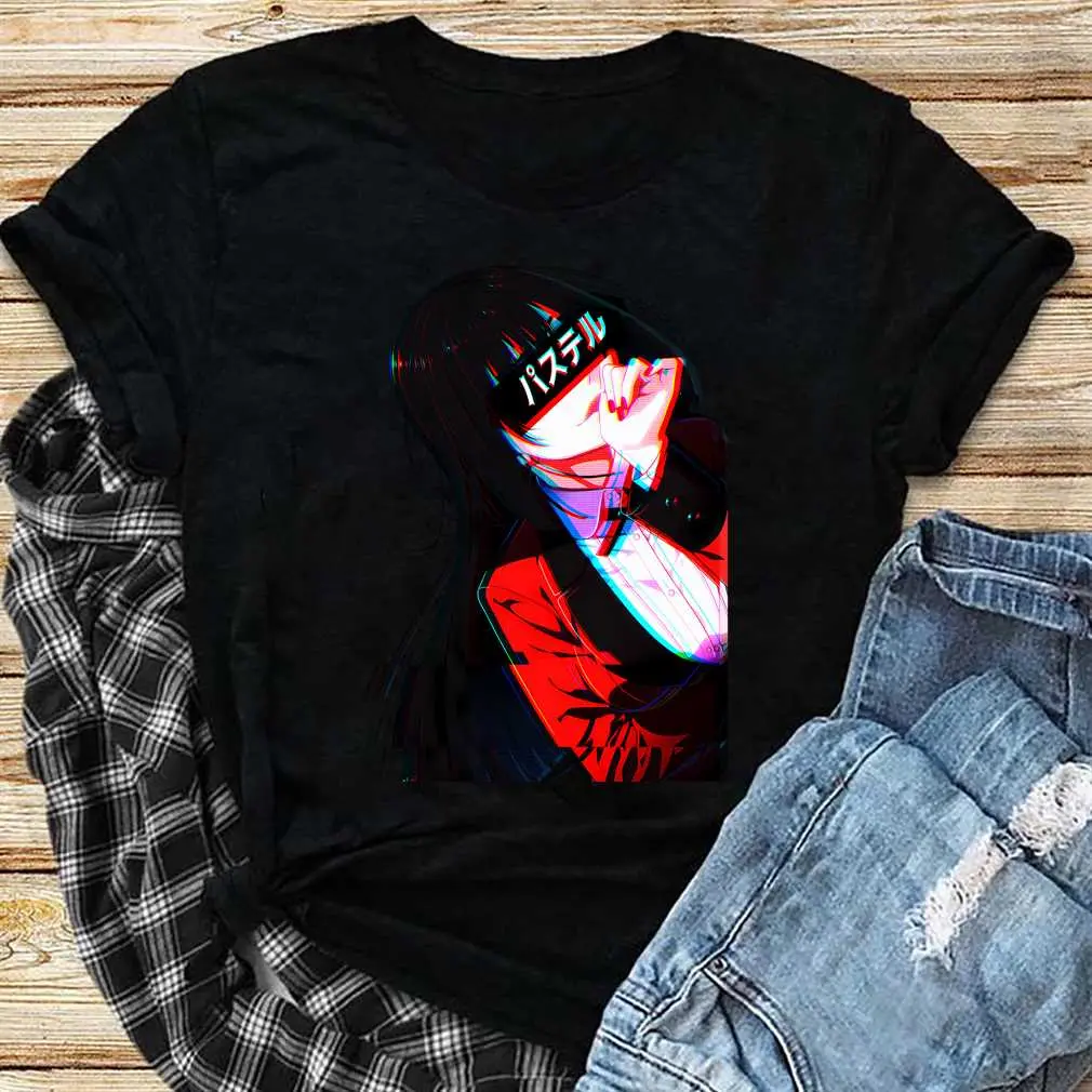 Crimson - Aesthetic Cyberpunk Kakegurui Design (1) T-Shirt