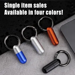 Aluminum Mini Storage Bottle, Outdoor Emergency Storage Tool, Compact Portable Organizer, Ideal for Hiking and Camping