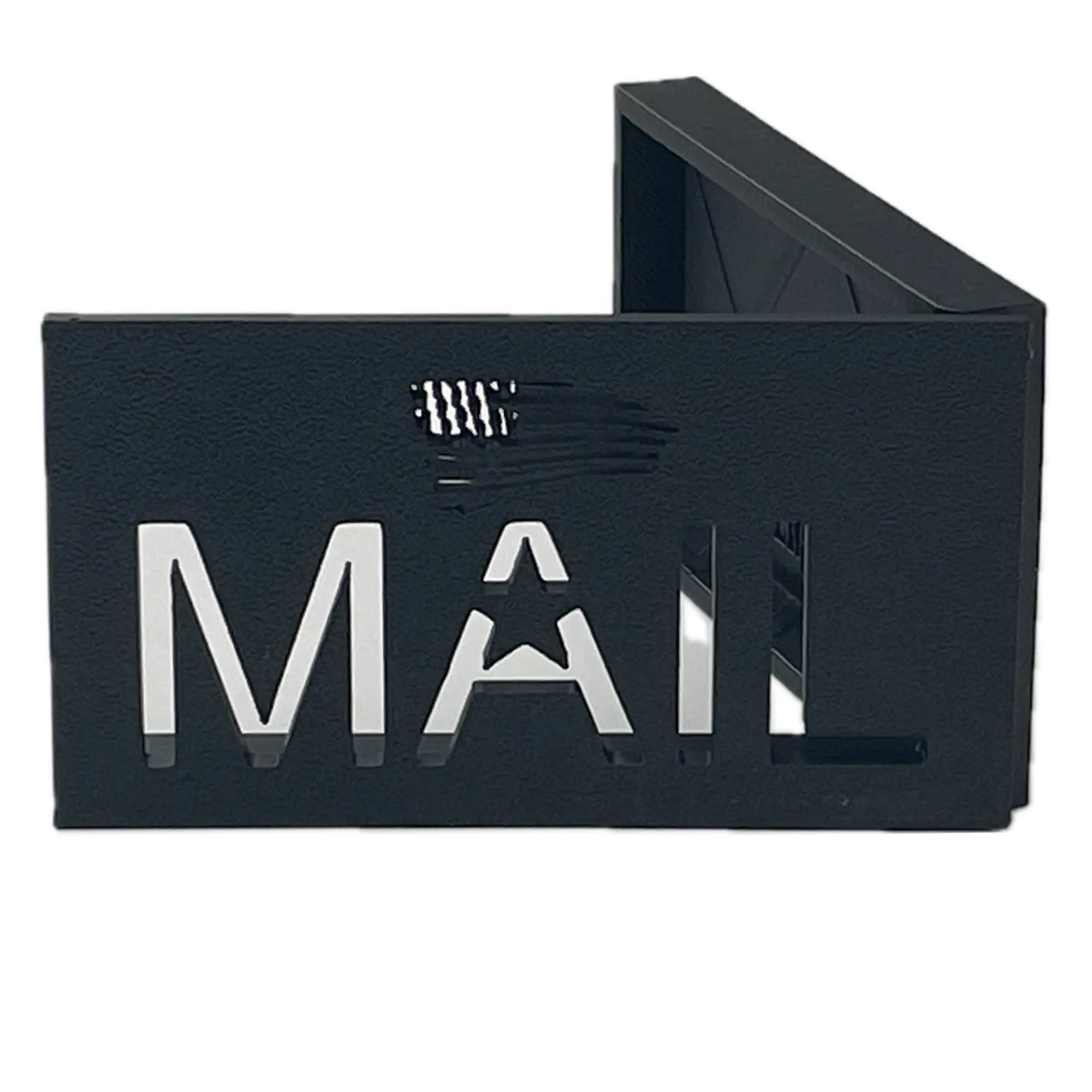Black MAIL Front-Mount Mailbox Flag | Universal Mailbox Flag Replacement