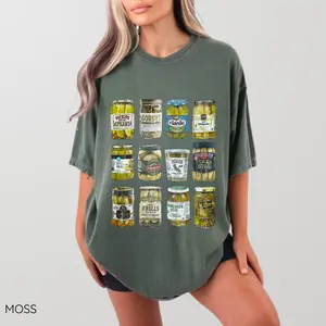 Comfort Colors Vintage Canned Pickles T-Shirt, Pickle Shirt, Pickle Jar Tee, Foodie Shirt,Vintage Comfort Colors Shirt, Women Christmas Gift, Cotton Fabric