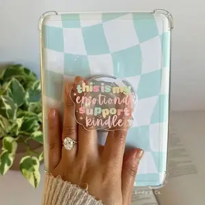 Emotional Support Kindle Magnetic Kindle Grip, MagSafe Kindle Grip, Magnetic Kindle Holder, Kindle Accessories, Bookish Gifts for her