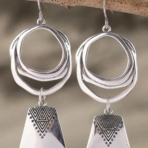 Minimalist  Geometric Pattern Dangle Earrings, Fashion Jewelry for Party, Daily Clothing Decor, Trendy All-match & Exquisite Jewelry for Birthday Gift, Statement Earrings, Dangling Earrings, Fashionable Earrings
