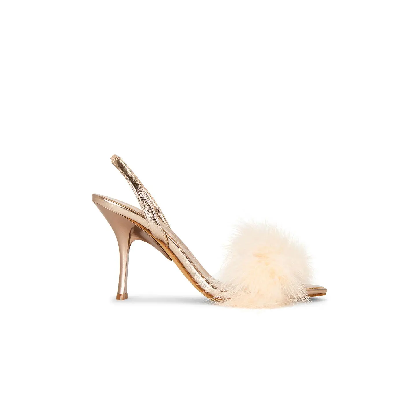 Jeffrey Campbell The Frug Sandal in Rose Gold & Peach Combo
