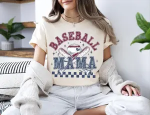 Baseball Mama T-Shirt - Classic Baseball Mom Graphic Tee - Game Day Apparel for Baseball Lovers - Team Spirit Sports Mom Shirt - Mother's Day Gift for Ballpark Mamas