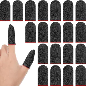 20PCS Gaming Finger Sleeves,Ultra-Thin Carbon Fiber,Anti-Sweat & Anti-Slip,Universal for all Phones & Tablets
