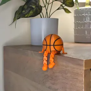 Creative Basketball Player Decor, 3D Printed Movable Figurine, Game Day Decor, Fan Souvenir & Gift