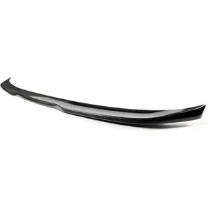 KQQIO Rear Trunk Spoiler Wing Lip Compatible with 2017-2023 BMW G30 5 Series 4 Door Sedan F90 M5 Tail Wing Rear Trunk Lid Plastic - Carbon Fiber Style, G30 Compatible