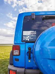 Rifle Flag Decal
