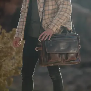 Buffalo Leather Pilot Bag