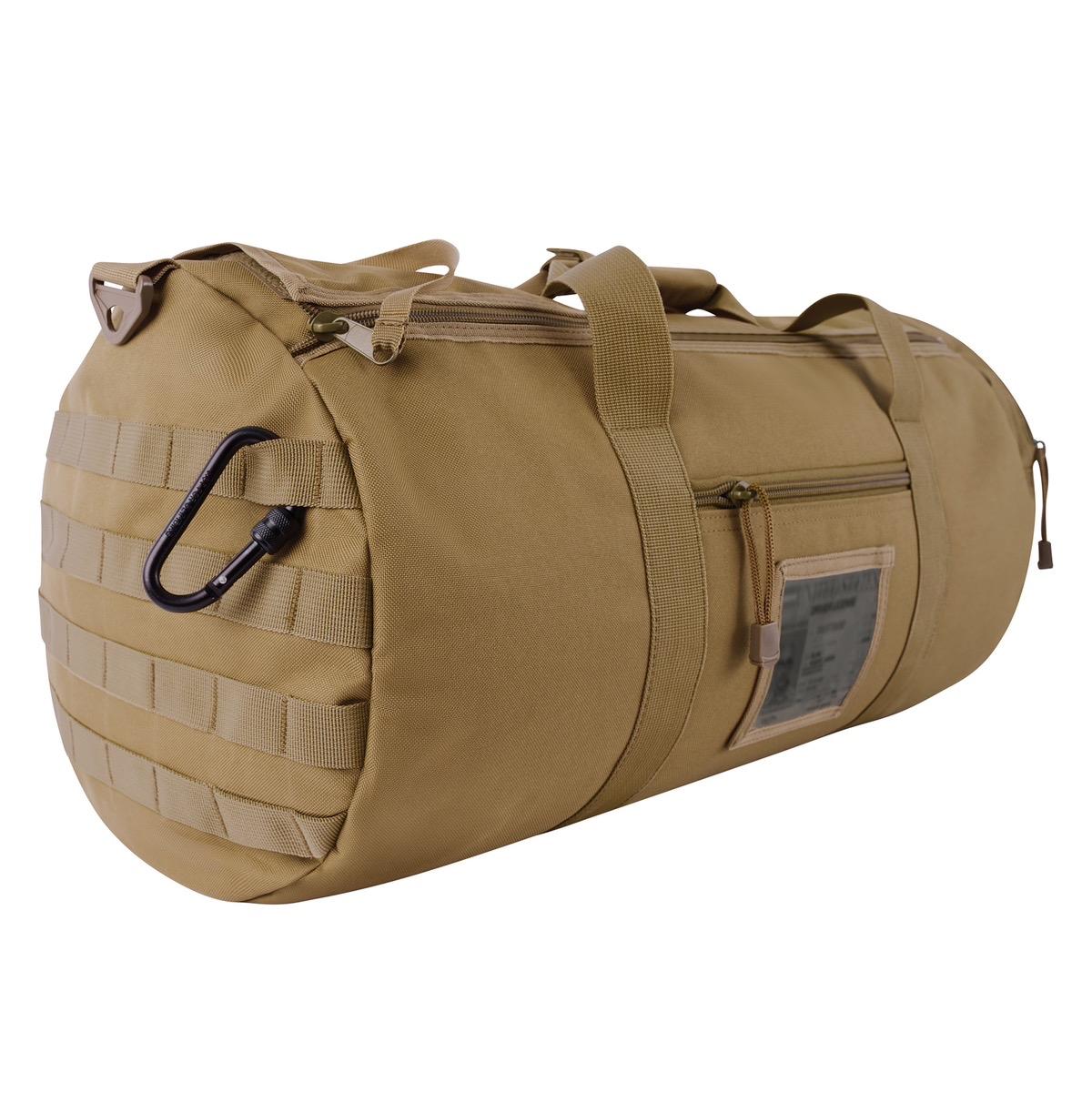 Rothco Tactical Traveler Duffle Bag 19 & 24 Inches Long x 9 & 12 Inches Tall 20 & 45 Liter Capacity Water-Resistant PVC Backed Polyester Military Equipment Bag with Dual Zipper Closure Rothco Tactical Traveler Duffle Bag 19 & 24 Inches Long x 9 & 12 Inches Tall 20 & 45 Liter Capacity Water-Resistant PVC Backed Polyester Military Equipment Bag with Dual Zipper Closure