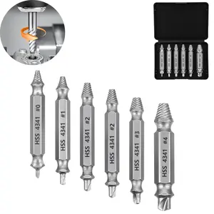 Damaged Screw Remover Set, Rusty Broken Screws Removal Tool, Dual Head Screw Extractor for Round, Rusted, Damaged Nuts and Bolts Screw Extractor Bits Valentines Day Gifts for Him Her Men Boyfriend, Mens Gifts