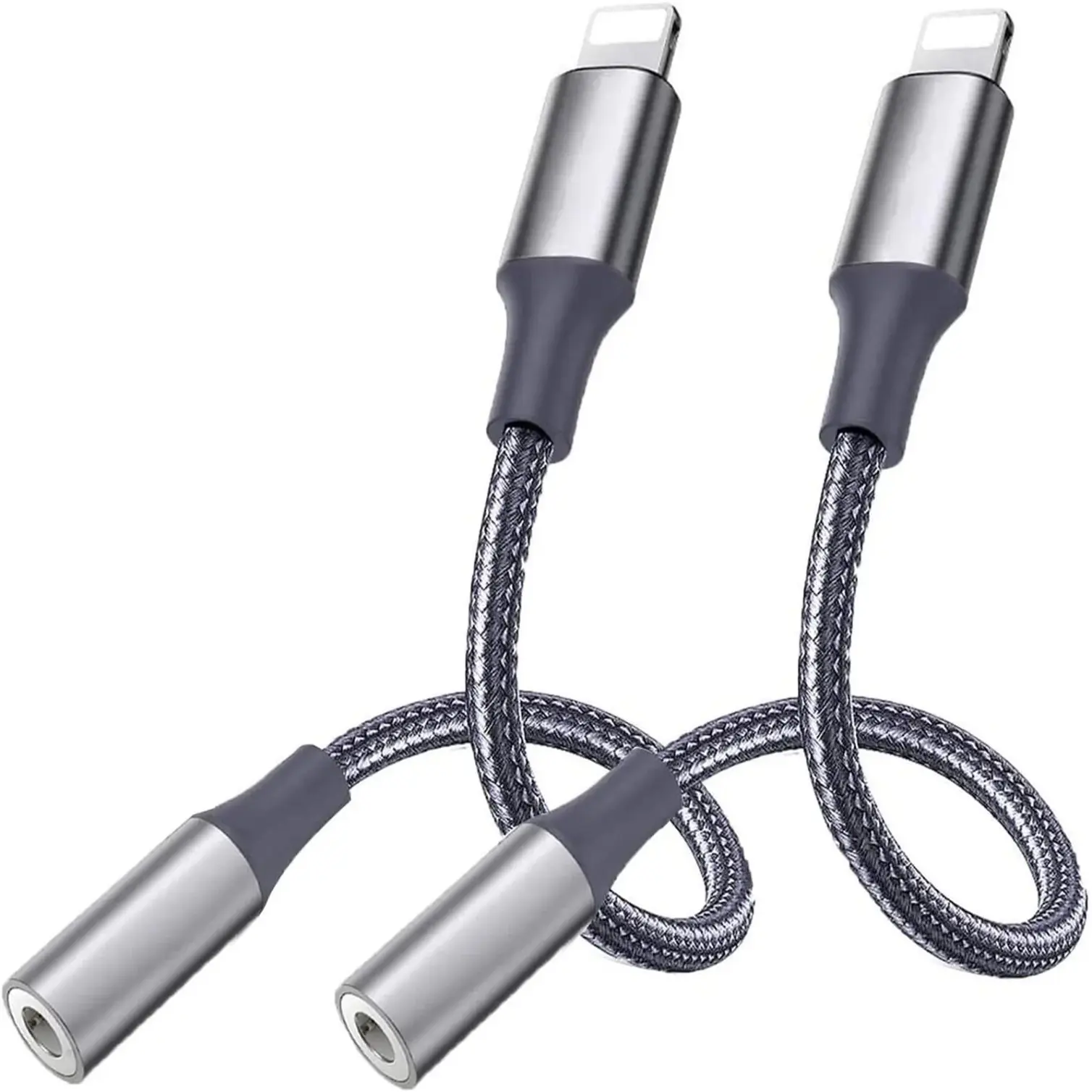 2 Packs 3.5mm Headphones Adapter,For Iphone Cabel To 3.5mm Earphones/Headphones