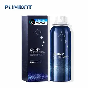 PUMKOT New upgrade Body Glitter, Glitter Spray for Hair and Body, Spray, Hairspray Clothes, Long-Lasting Shimmer Suitable Stage, Festival Rave Makeup Prom 2.11 Fl Oz Cosmetic Daily