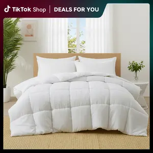 PEACE NEST Cloud-Like Down Alternative Comforter – Soft Fluffy All Season Comforter, Breathable Hypoallergenic Bedding Mother's Day Gift