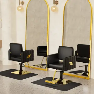 Baasha Premium Salon Chair, Comfortable Salon Chair with Thickened Seat Cushion, Beautiful Design Styling Chairs, 360° Swivel Beauty Hair Stylist Chairs, Weight Capacity Up to 330 lbs