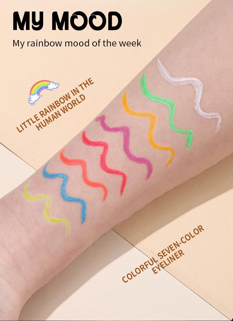 8 Color Liquid Eyeliner Set, Waterproof Smudge Proof Matte Eyeliner with Christmas Tree Tip, Quick Dry Smooth Ink, Long Lasting No Crease, Neon Liner for Bold Graphic & Winged Eye Looks, Perfect for Daily, Festival & Party Makeup        ， 。