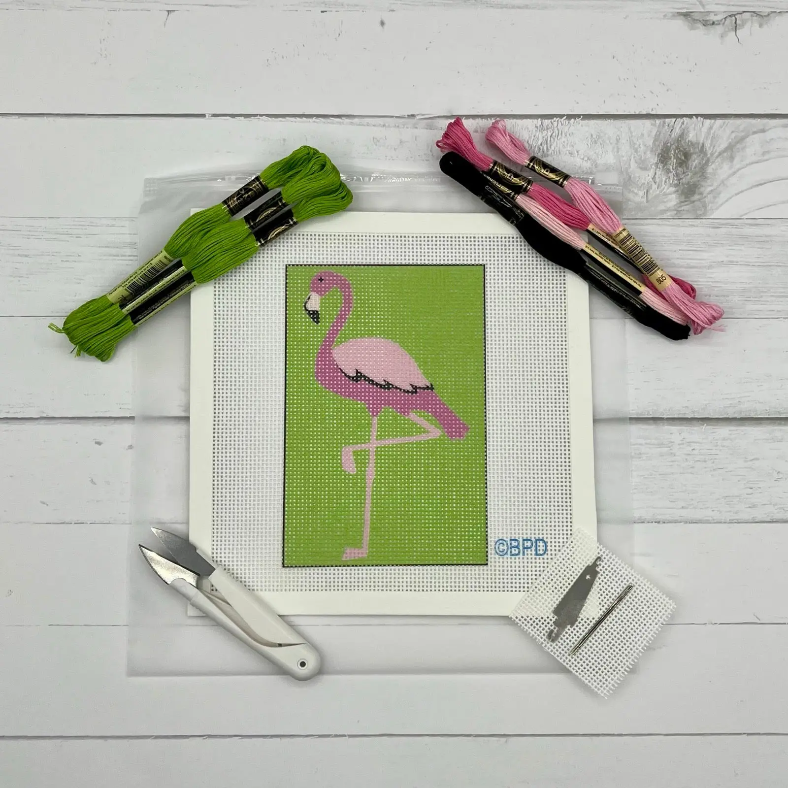 Flamingo Needlepoint Kit