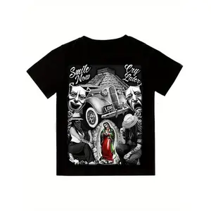 Men's Aztec Inspired Graphic Tee Featuring Breathable Stretchy Fabric Round Neck Short Sleeve Design Perfect for Street Style Casual Daily Wear