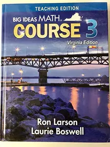 USED-Big Ideas Math CURSE 3 Virginia TEACHER Edition by Ron Larson (Hardcover)