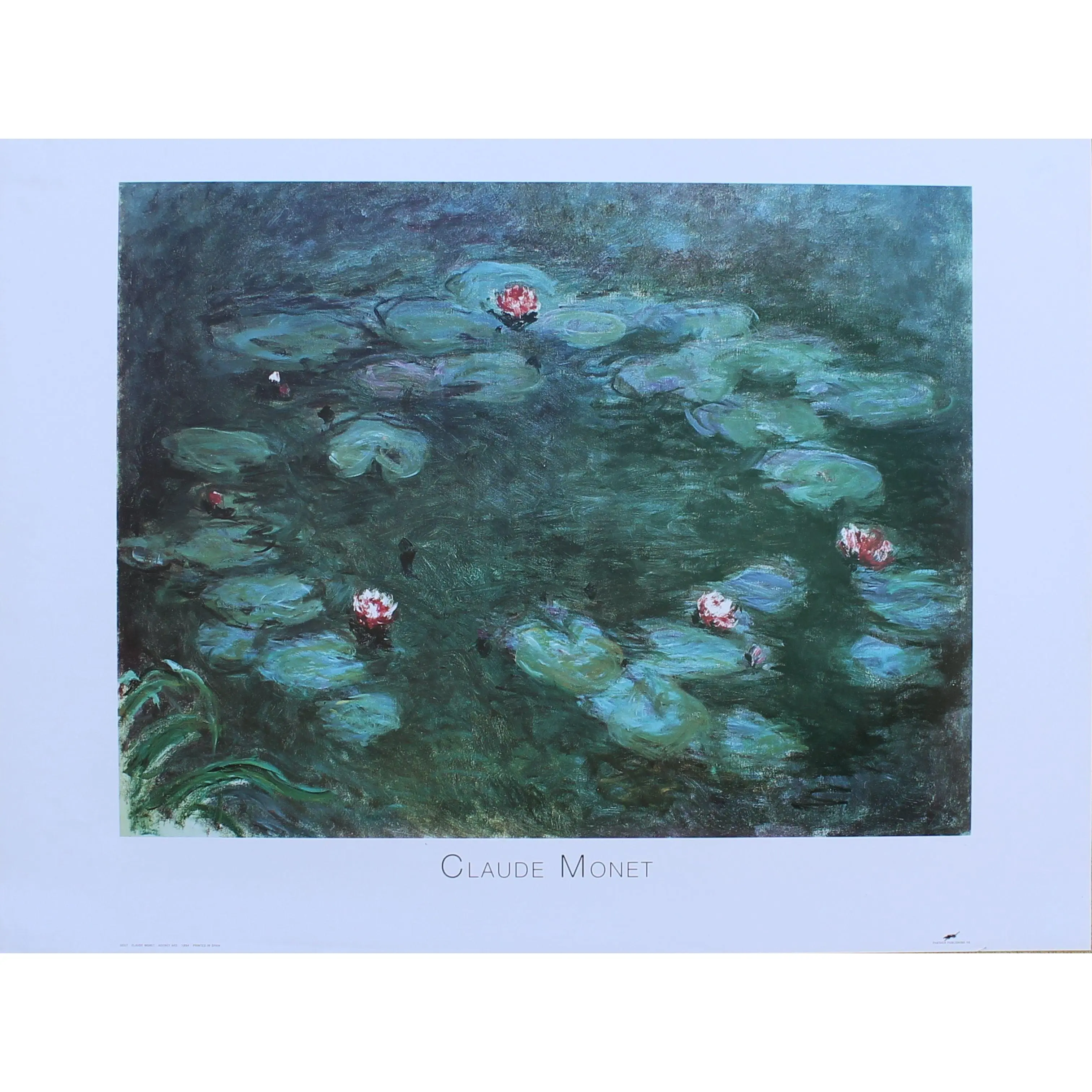 Claude Monet Nymphéas Wall Decor Print - 31.5in x 23.5in Impressionist, Artwork, Classic Artistic, Colored, Monet Style Home Decor Poster, Impressionist Prints, Artwork Prints