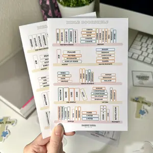 Bible Bookshelf Sticker (2 Pack)