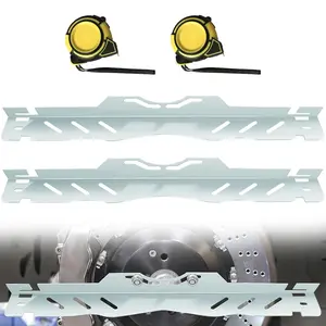 2 Pack Wheel Alignment Tool Kit with Measuring Tapes, DIY Toe Alignment Plates for Car Front End Alignment, Heavy Duty Steel Garage Alignment Tool for Suspension & Tire Adjustment