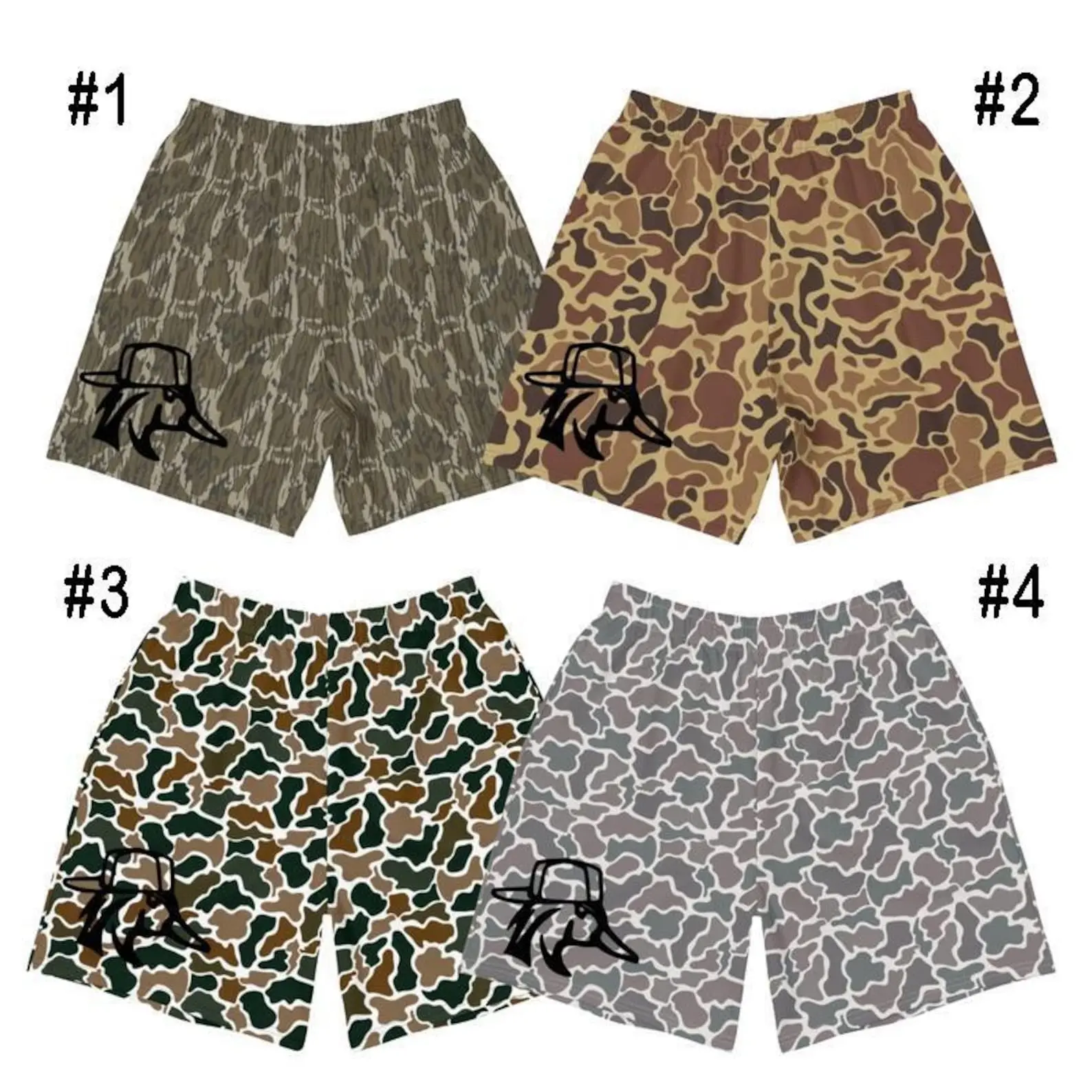 Duck Camo lightwei1ght mesh camouflage shorts for men and women – 2026 QH113