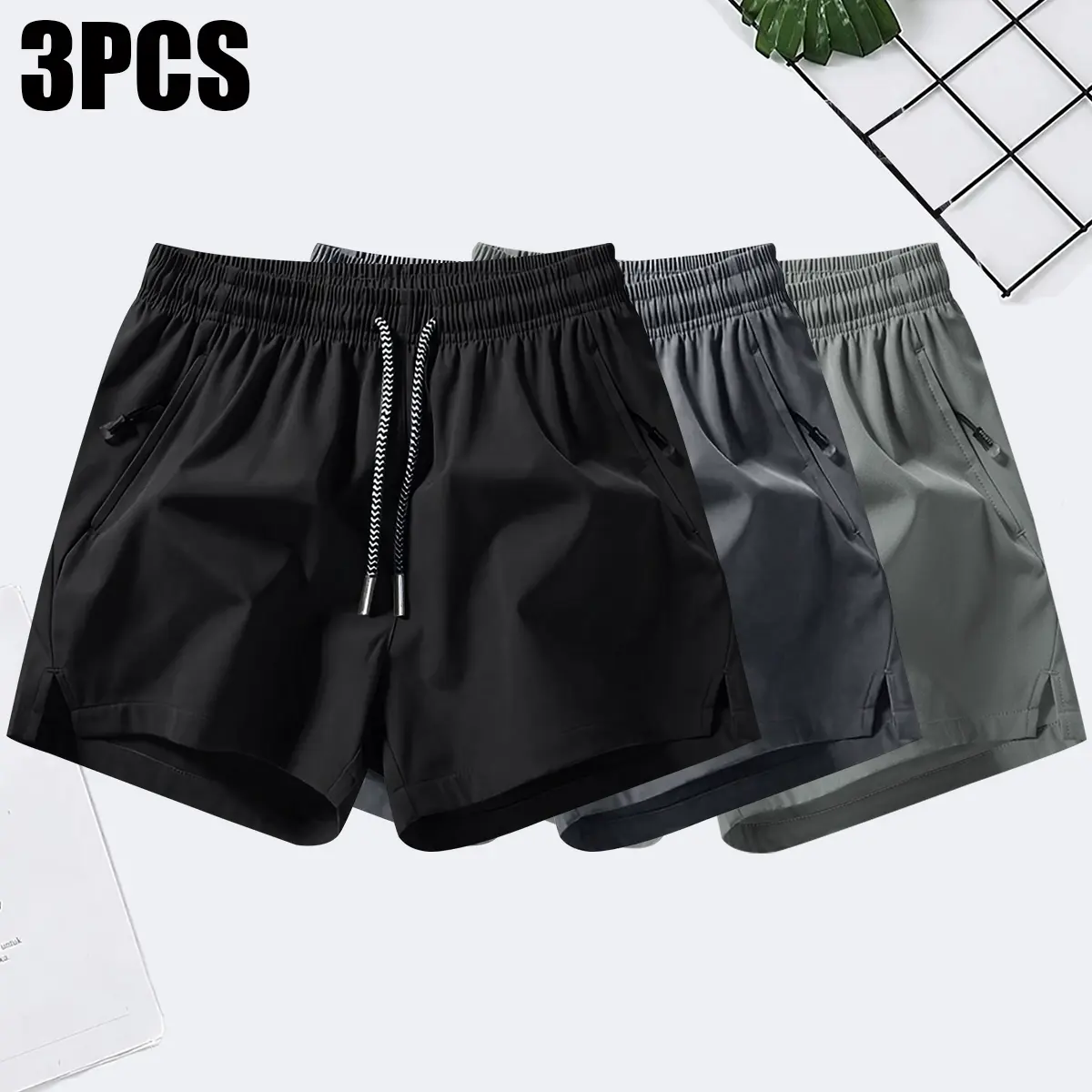 Black + Dark Gray + Light Gray