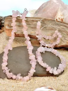 Mixed Color Irregular Shaped Stone Jewelry Set, Fashion Jewelry for Party, Daily Clothing Decor, Trendy All-match & Exquisite Jewelry for Birthday Gift, Elegant Jewelry Set