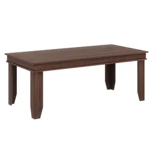 71" Rectangular Dining Table, Rustic Oak Wood Farmhouse Table with Sturdy Wooden Frame, Brown Indoor Furniture for 6-8 People