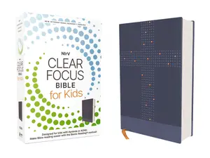 NIrV, Clear Focus Bible for Kids, Leathersoft, Blue: Help Kids with ADHD and Dyslexia Read with Confidence (Clear Focus)[Leatherbound Book]