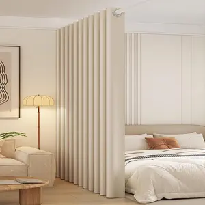 Solid Color Door Curtain, Modern Simple Blackout Partition Door Curtain, Home Decor for Living Room Bedroom Hotel Salon