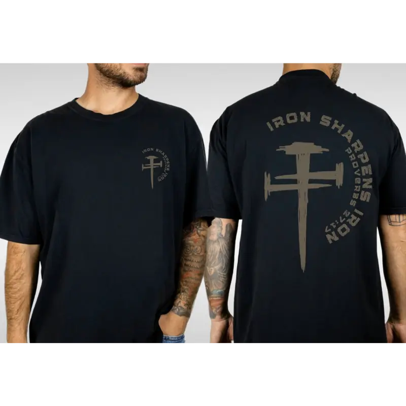 Christian T-Shirt, Camo Cross Design With Philippians 4:13 Verse