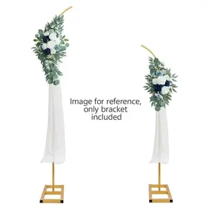 Metal Arch Background Frame, 7.9FT & 6.2FT Half Round Balloon Arch Stand, Wedding Arch Frame for Birthday, Graduation, Anniversary & Floral Backdrop Decor