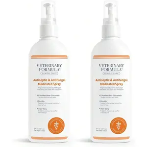 Veterinary Formula Clinical Care Antiseptic Antifungal Medicated Shampoo for Dogs Cats 16 Oz