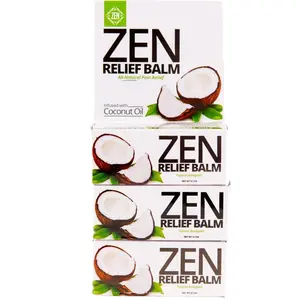 ZEN Relief Balm - Coconut Comfort Pack - 3 Pack - Infused with Coconut Oil & Natural Essential Oils - Fast Acting Menthol & Camphor - Trusted by Legends - Made in India